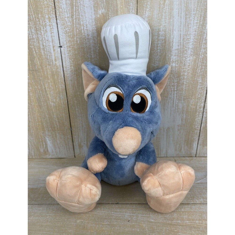 Disney Ratatouille Chef Remy Big Feet Collection 14” Plush Toy Stuff Animal Toy